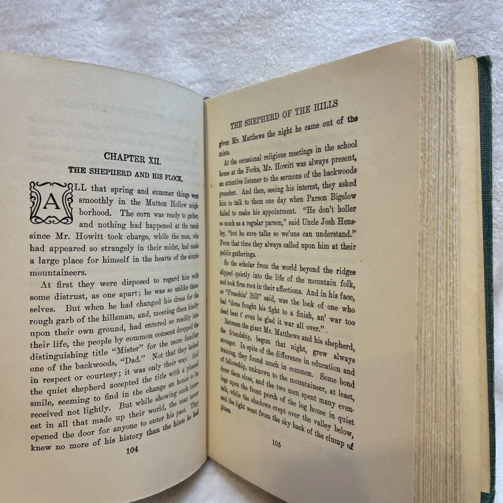 The Shepherd Of The Hills Harold Bell‎ Wright 1907 Hardback Book